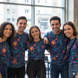 Áo thun in hình chất lượng cao tạo nên phong cách đồng điệu