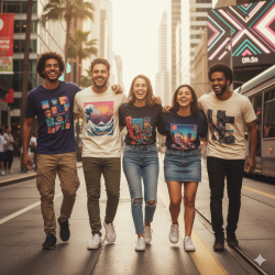 Áo thun in hình 3D giúp thể hiện phong cách cá nhân độc đáo